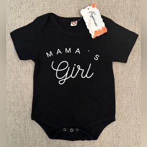 Girl’s Mama’s Girl Black Onesie NWT